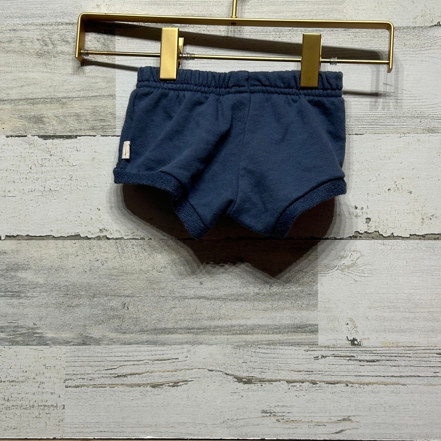 Size 3-6m Easy Peasy Organic Cotton Blend Navy Shorts - Good Used Condition