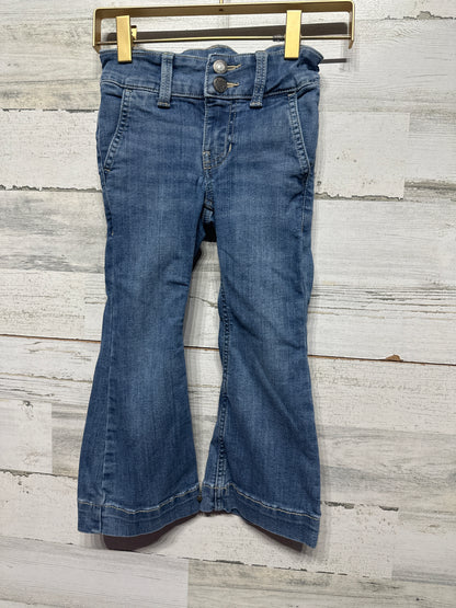 Girls Size 4 Thereabouts Adjustable Waist Flare Jeans - Very Good Used Condition