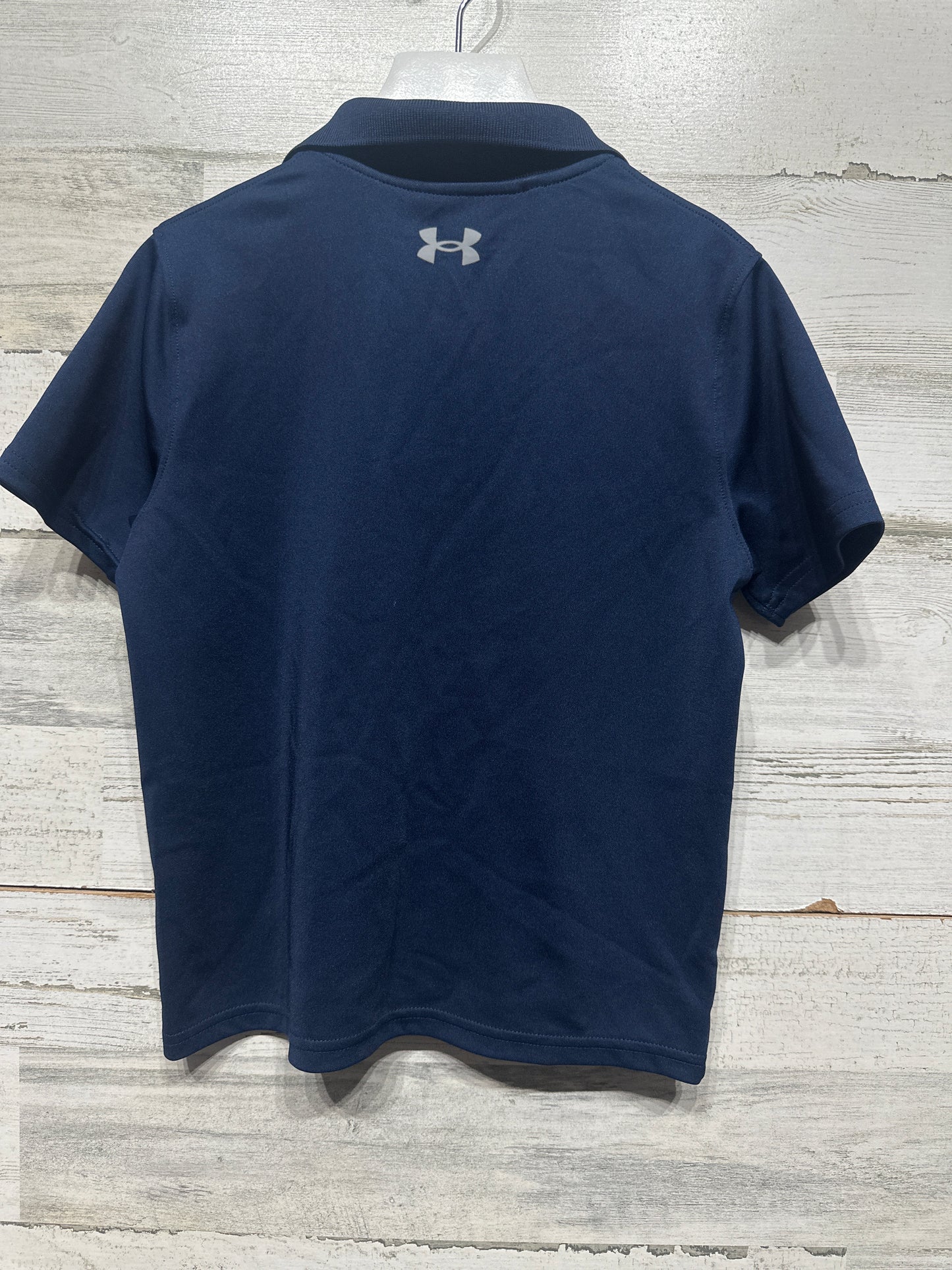 Boys Preowned Size XS Under Armour Navy Loose Drifit Polo Shirt - Very Good Used Condition