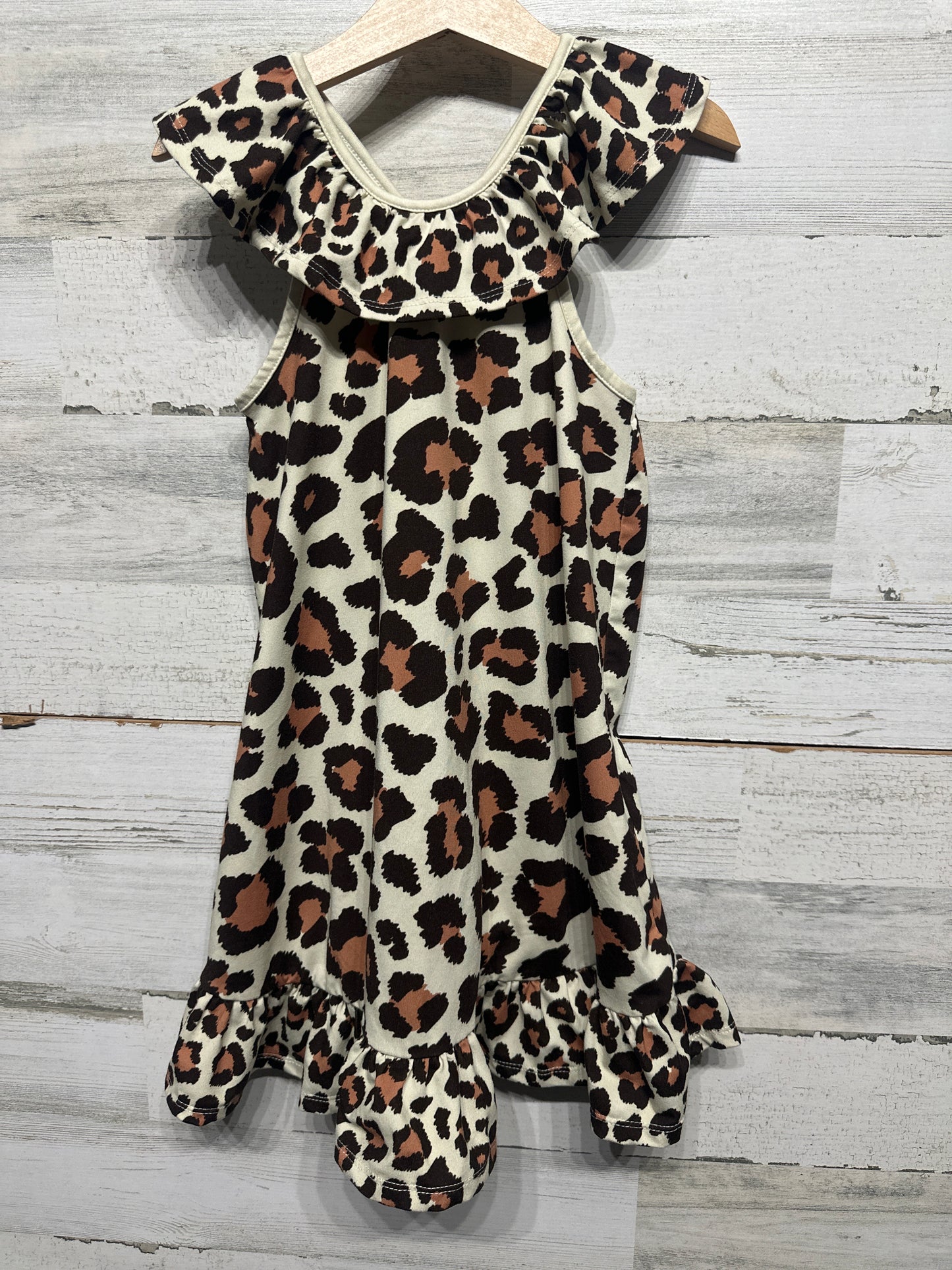 Millie Loves Lily Leopard Dress Girls 4 VGUC