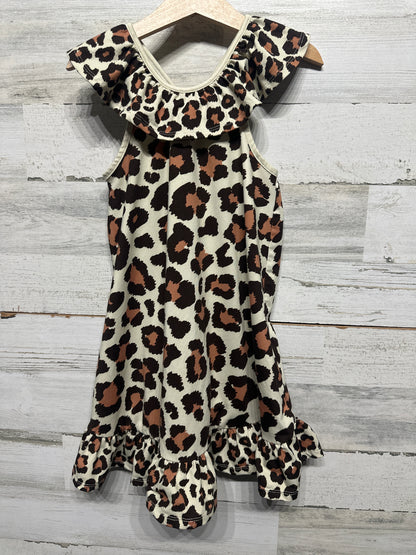 Millie Loves Lily Leopard Dress Girls 4 VGUC