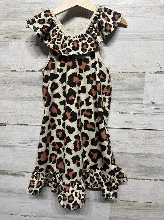 Millie Loves Lily Leopard Dress Girls 4 VGUC