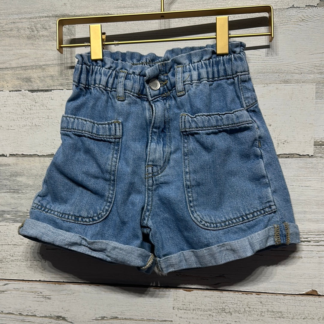Girls Size 8 Zara High Waisted Denim Shorts - Good Used Condition