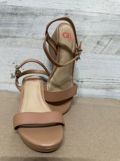 Size 2 (Youth) GB Girls Wedge Sandals - Good Used Condition*