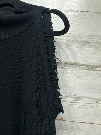 Women’s Large Fate Distressed Soft Black Sweater - Very Good Used Condition
