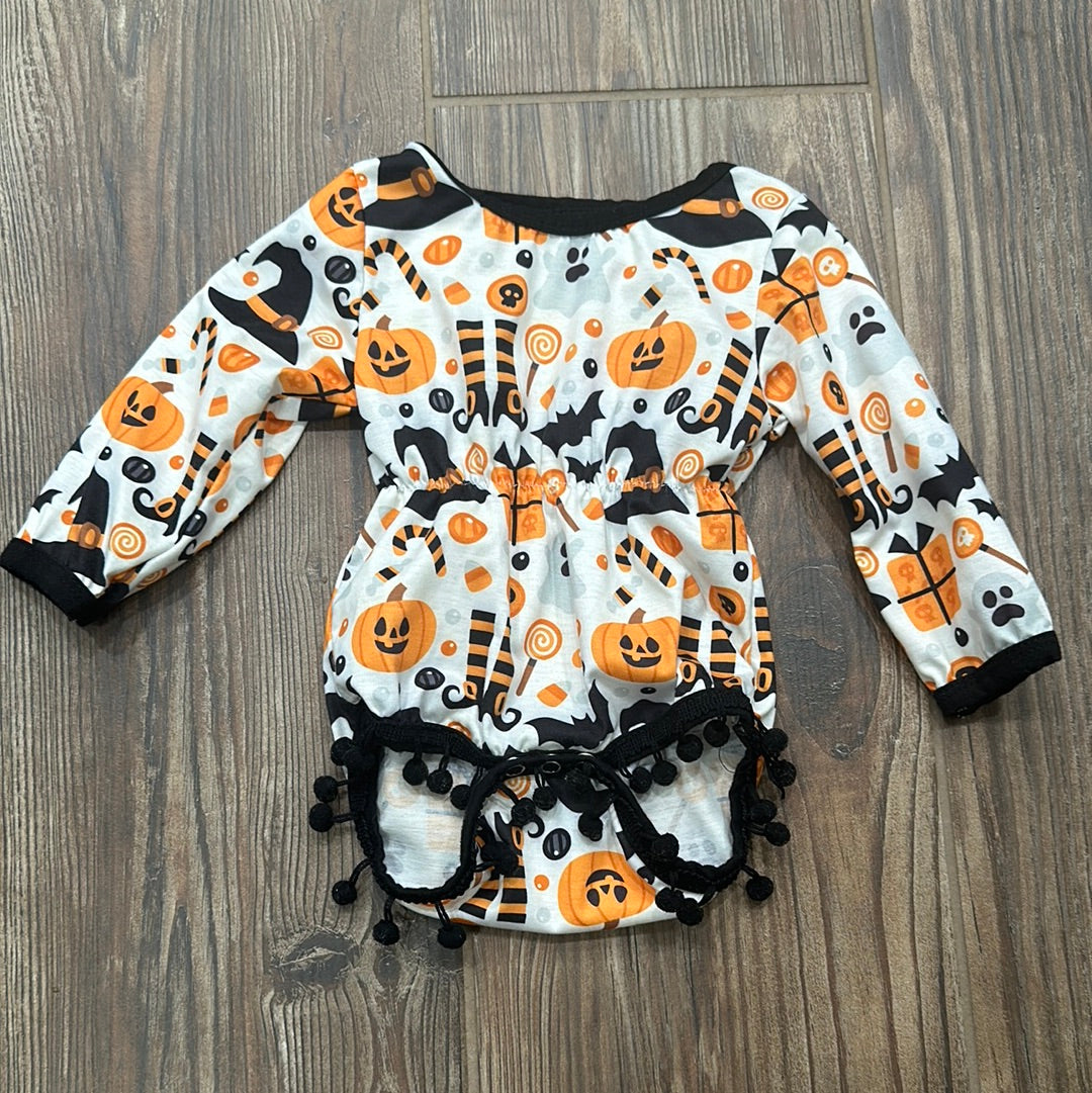 Girls Size 3-6m Halloween Bubble - Good Used Condition