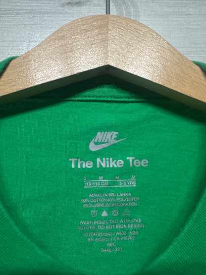Size 6 (Fits 5-6) Nike Just Do It Green T-Shirt - Good Used Condition*