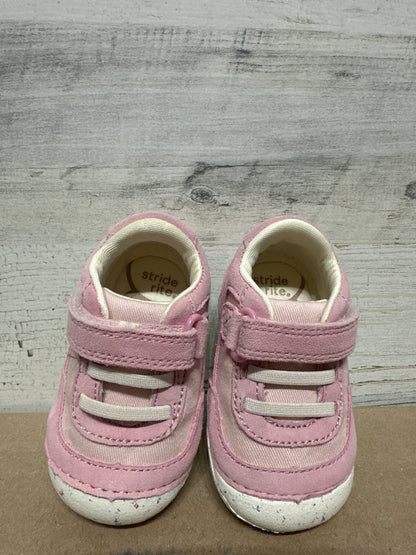 Girls Size 3.5 Medium Infant/Toddler Stride Rite Soft Motion Sprout Sneaker - Very Good Used Condition