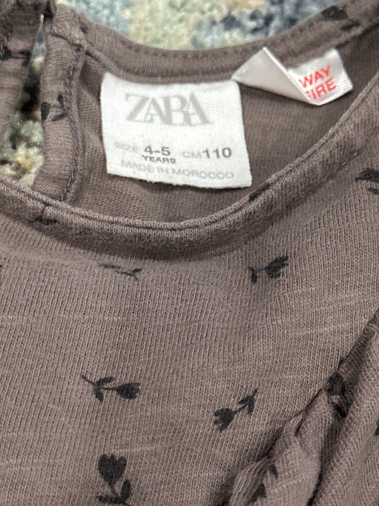 Zara Floral Dress Girls 4-5 Years VGUC