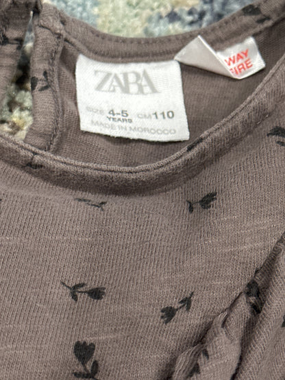 Zara Floral Dress Girls 4-5 Years VGUC