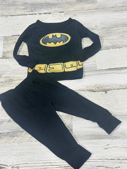 Batman Two Piece Pajama Set - Fits Like Boys Size 12-18m - Very Good Used Condition