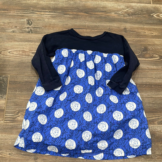 Girls Size 5 Disney/Gap- Beauty and the Beast - Belle - Navy Blue Dress - Good Used Condition