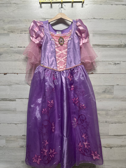 Girls Size 9-10 Years Disney Store Tangled Rapunzel Dress - Very Good Used Condition
