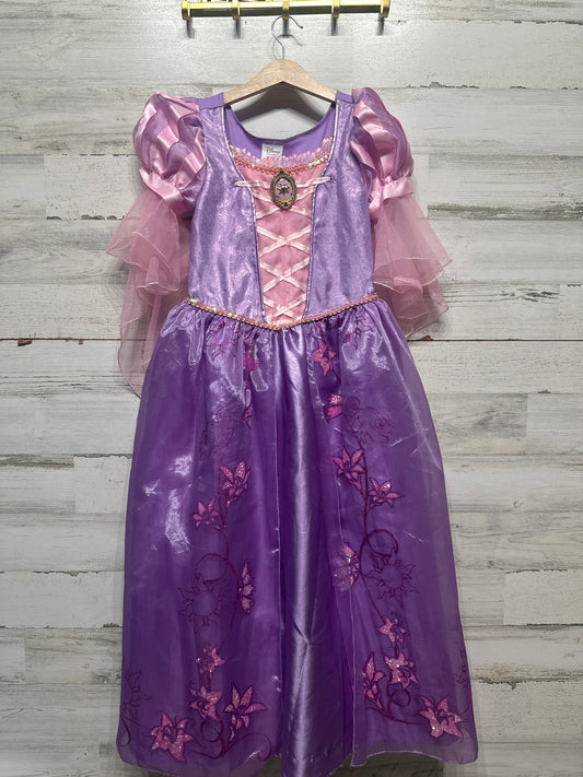 Girls Size 9-10 Years Disney Store Tangled Rapunzel Dress - Very Good Used Condition
