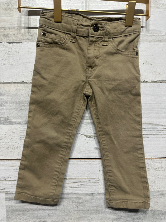 Boys Preowned Size 2t Wrangler Khaki Pants - Good Used Condition