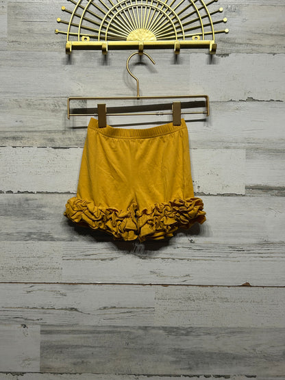 Girls Size 24m Serendipity Gold Ruffle Shorts - Good Used Condition