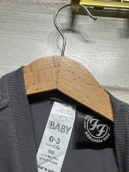 Foo Fighters Cotton On Baby T-Shirt - Size 0-3m - VGUC