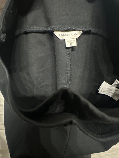 Size 12 Habitual Black Dressy Leggings - Very Good Used Condition