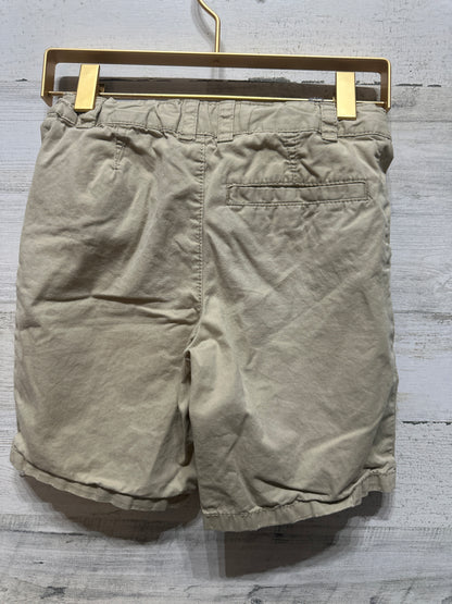 Boys Preowned Size 7 Cat & Jack Khaki Adjustable Waist Shorts - Good Used Condition