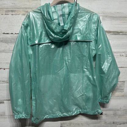 Women's Size Small/Medium Compass Green Lightweight Rain Jacket - Good Used Condition