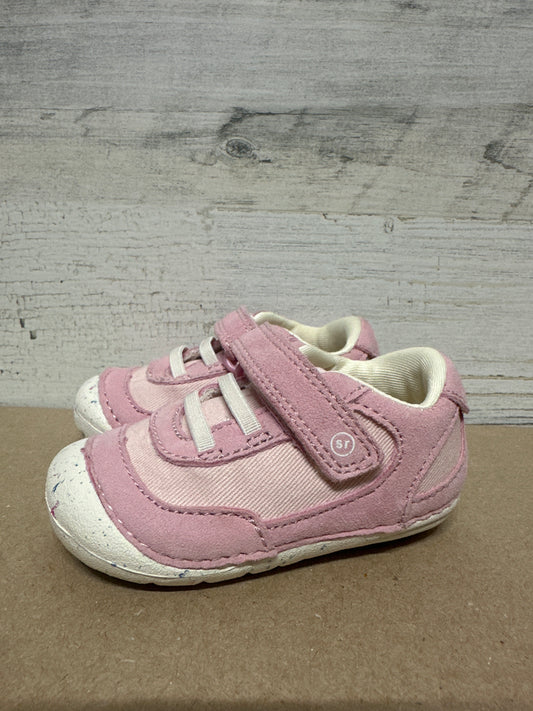 Girls Size 3.5 Medium Infant/Toddler Stride Rite Soft Motion Sprout Sneaker - Very Good Used Condition