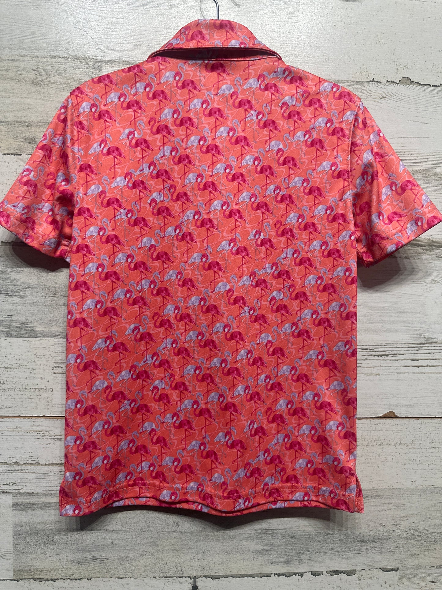 Size 6-7 (XS) BCG Golf Flamingo Polo Shirt - Very Good Used Condition