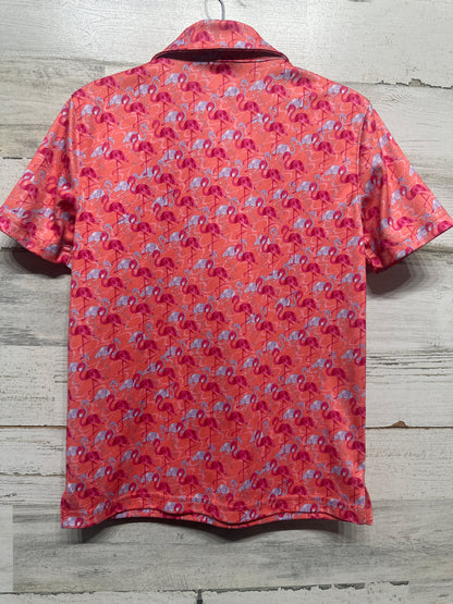 Size 6-7 (XS) BCG Golf Flamingo Polo Shirt - Very Good Used Condition