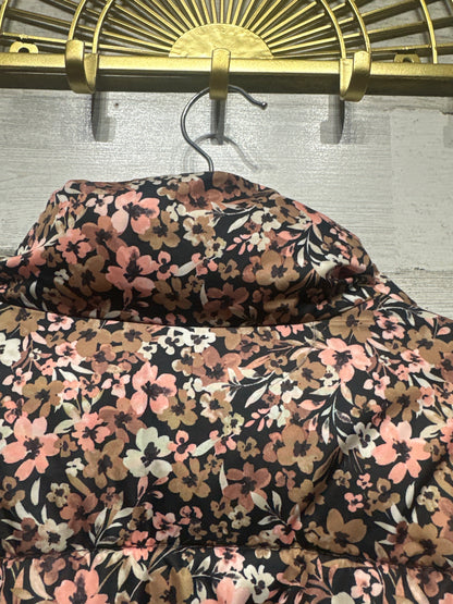 Women’s Size Large (12-14) Time and Tru Floral Puffer Coat - Very Good UsedCondition