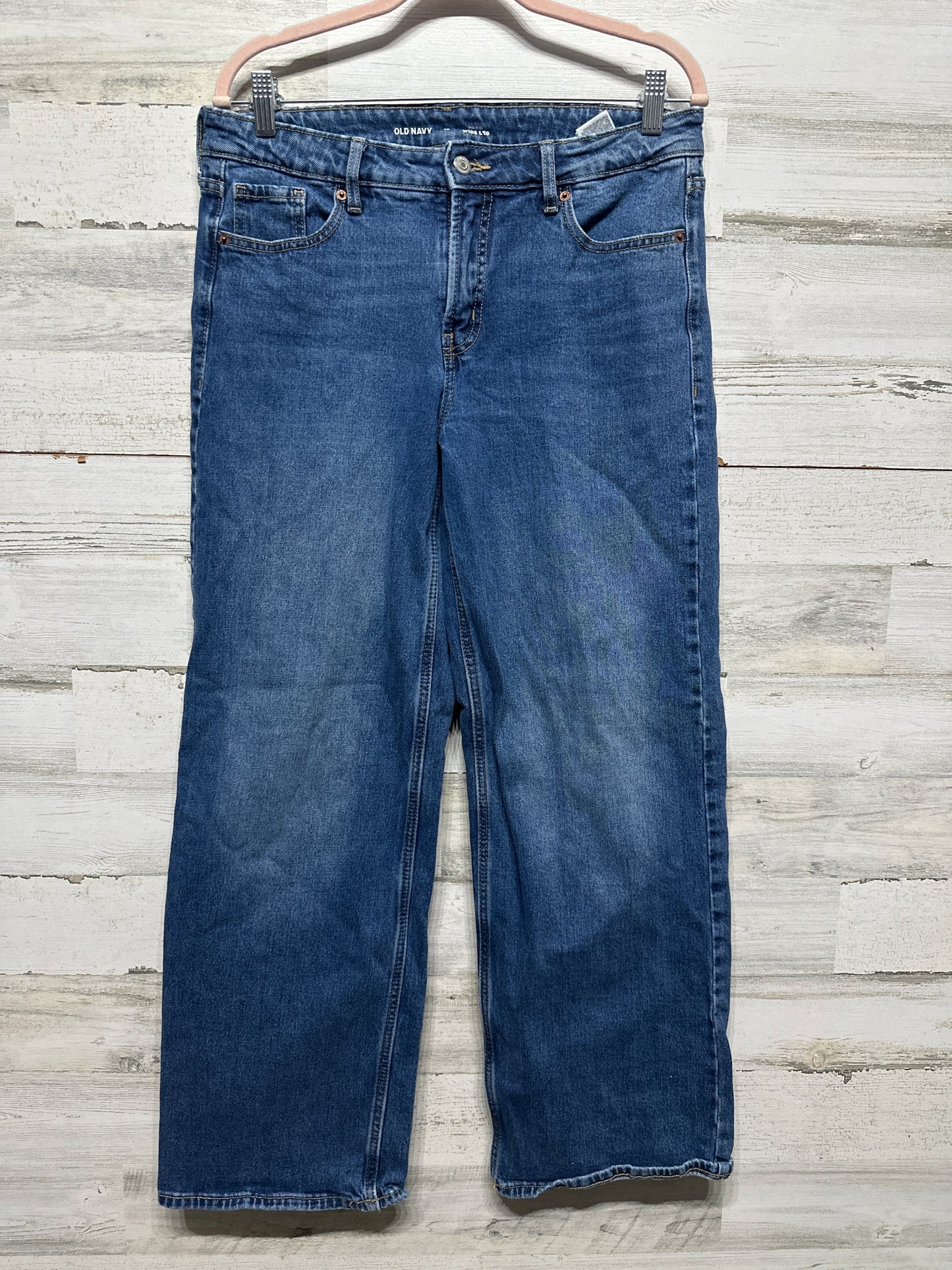 Women's Size 10 Old Navy Wide Leg Mid Rise Jeans - Very Good Used Condition