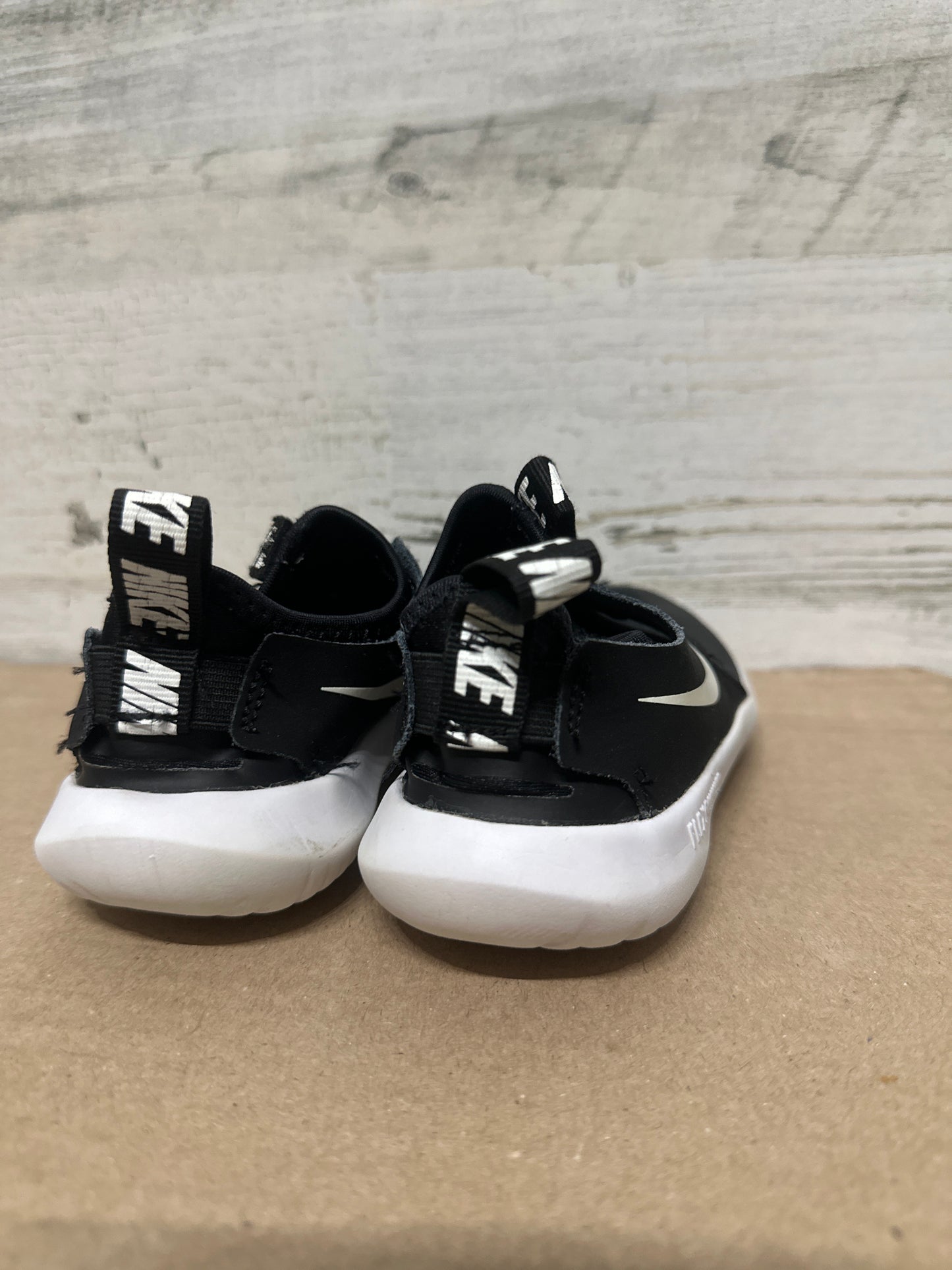 Fit like 8 toddler - Marked Size 10 (Toddler) Nike Black Flex Runner Slip On Shoes - Good Used Condition*