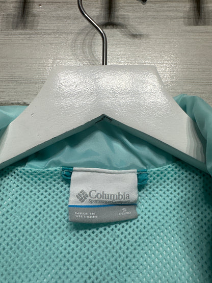 Columbia OmniTech Hooded Rain Jacket - Size Youth Small 7/8 - Very Good Used Condition