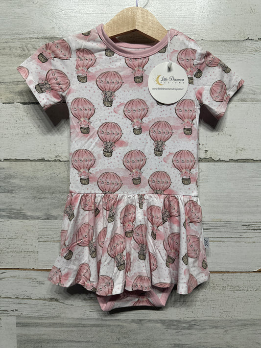 Size 18-24m Little Dreamers Designs Bamboo Hot Air Balloon Elephants Twirl  - New With Tags