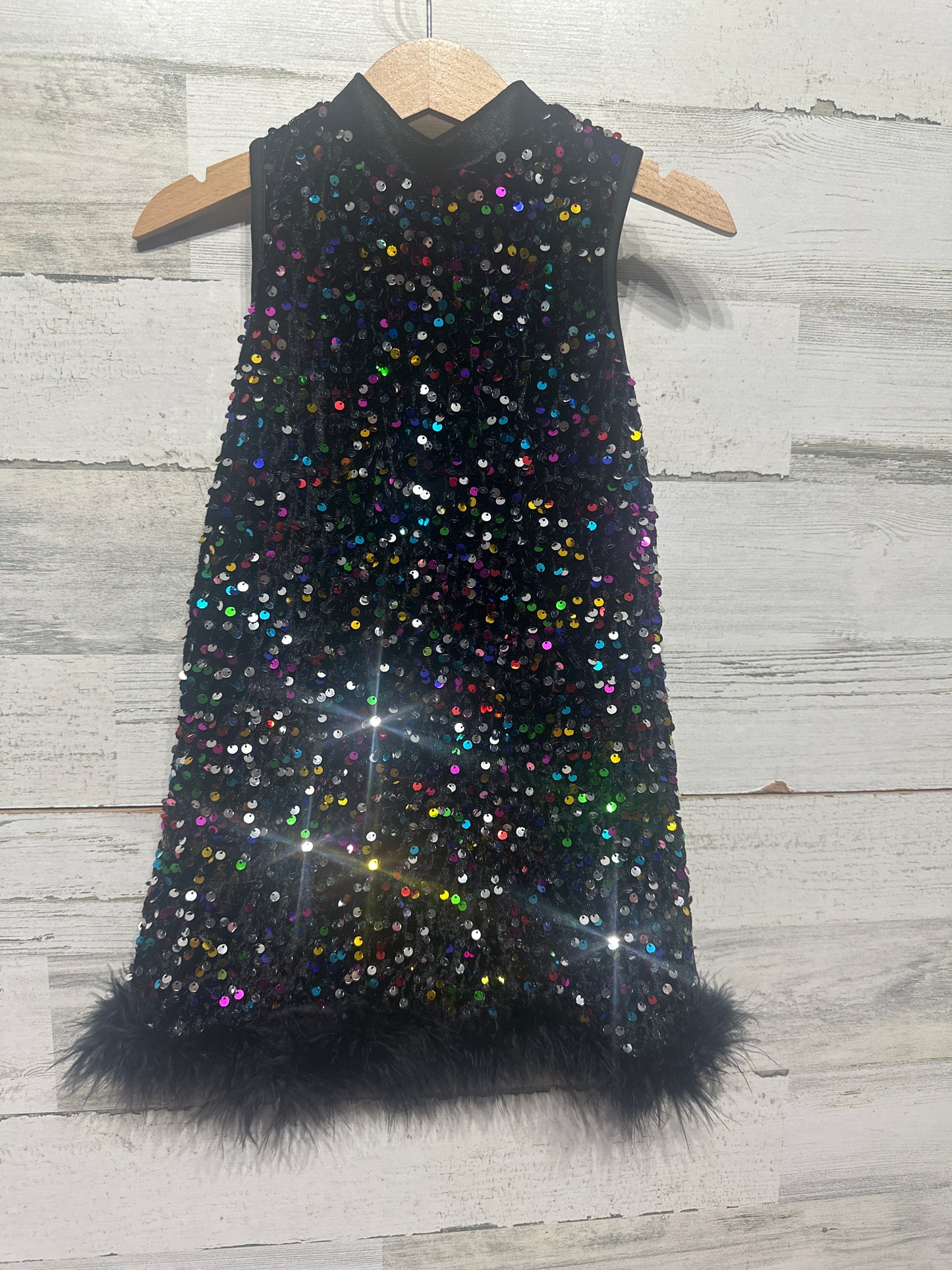 Girls Preowned Size 4 Years SHEIN Sequin Dress - Good Used Condition