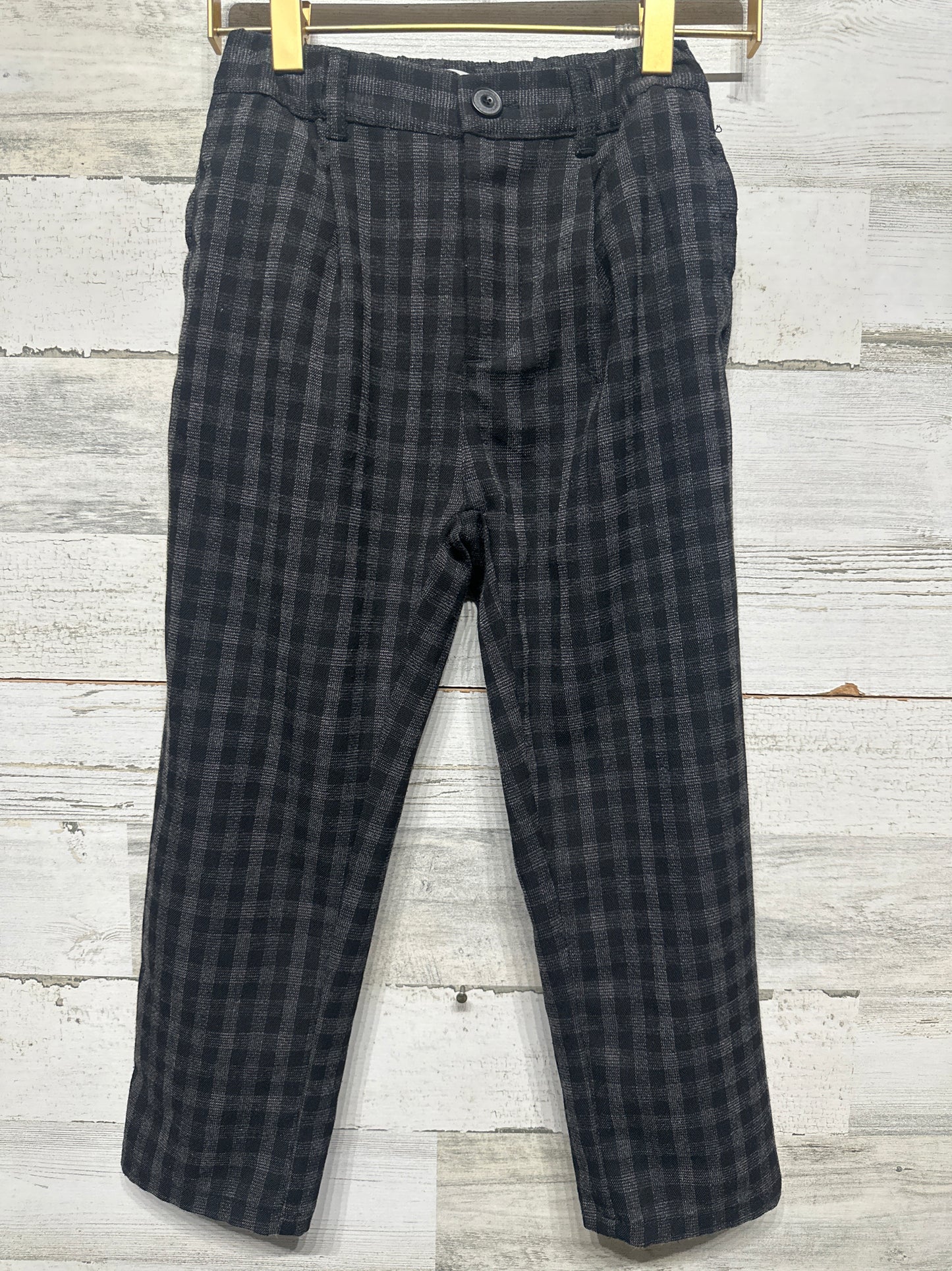 Boys Size 7 Zara Plaid Pants - Good Used Condition