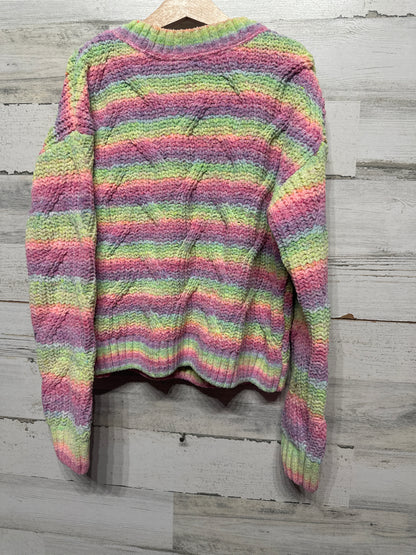 Girls Size 10 (Medium) Sugar & Jade Rainbow Sweater - Very Good Used Condition