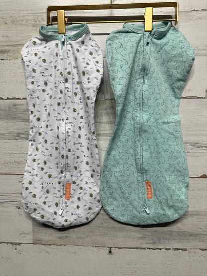 Size 0-3m (Small/Medium) SwaddleMe Sleepsacks by Ingenuity Pod (2 Pieces)- Very Good Used Condition