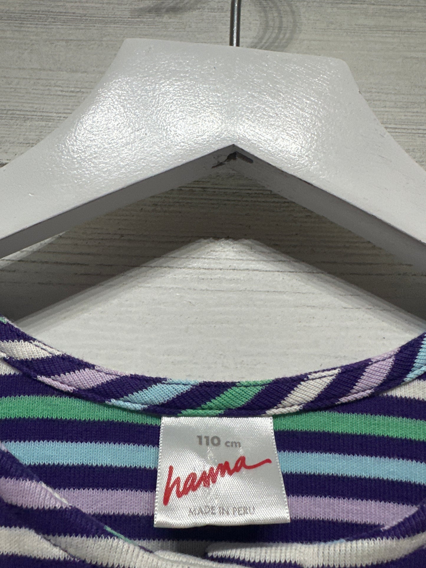 Hanna Andersson Girls Size 5 (110cm) Striped Dress VGUC