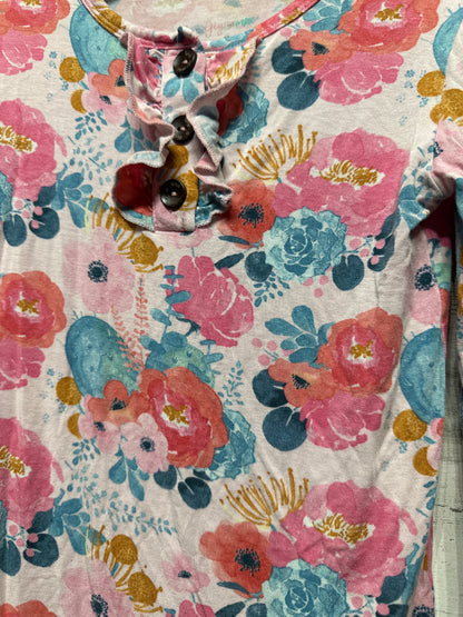 Bamboo Gigi & Max Floral Pajama Set - Girls Size 8 - Good Used Condition