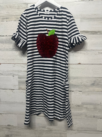Size 8-10 Sequin Apple Dress - Very Good Used Condition