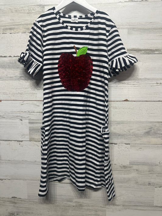 Size 8-10 Sequin Apple Dress - Very Good Used Condition