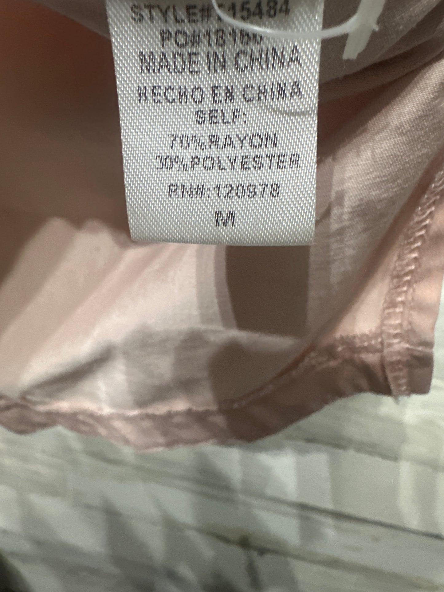 Women's Size Medium Gaudie Boutique Pink Shirt - Very Good Used Condition