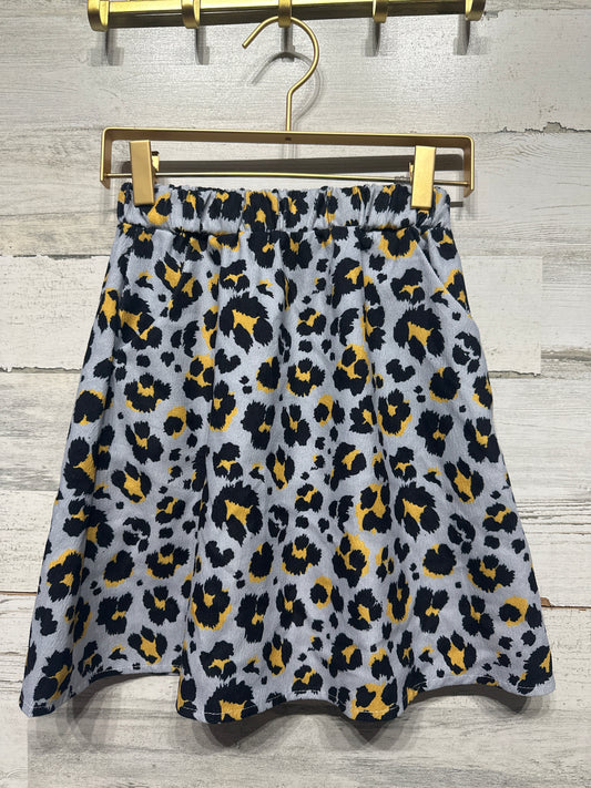 Girls Size 7-8 Leopard Skirt - Good Used Condition