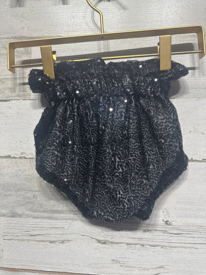 Girls Size 6-12m Black Sequin High Waist Bloomers - Very Good Used Condition