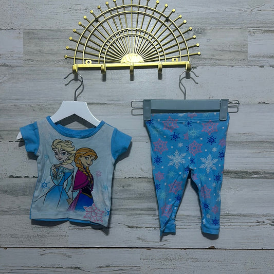 Girls Size 12m Frozen two piece pj set - good used condition