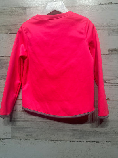 Girls Size 4t Under Armour Hot Pink Heart Sweatshirt - Play Condition