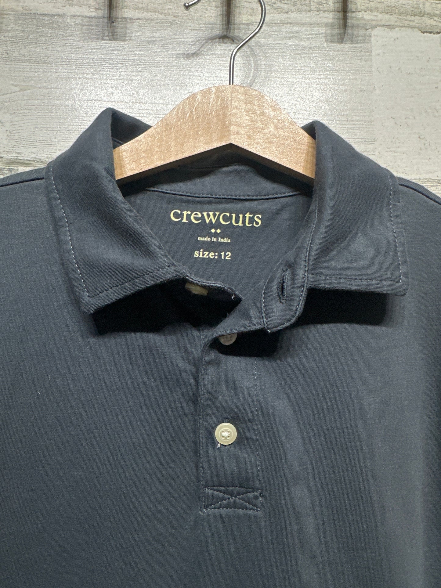 Size 12 Crewcuts Grey Polo Shirt - Very Good Used Condition