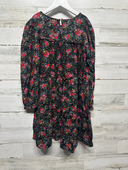 Size 10-12 Large Cat and Jack Long Sleeve Floral Dress - Very Good Used Condition