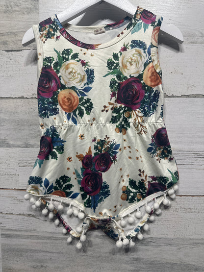 Girls Size 2t Floral Bubble - Good Used Condition