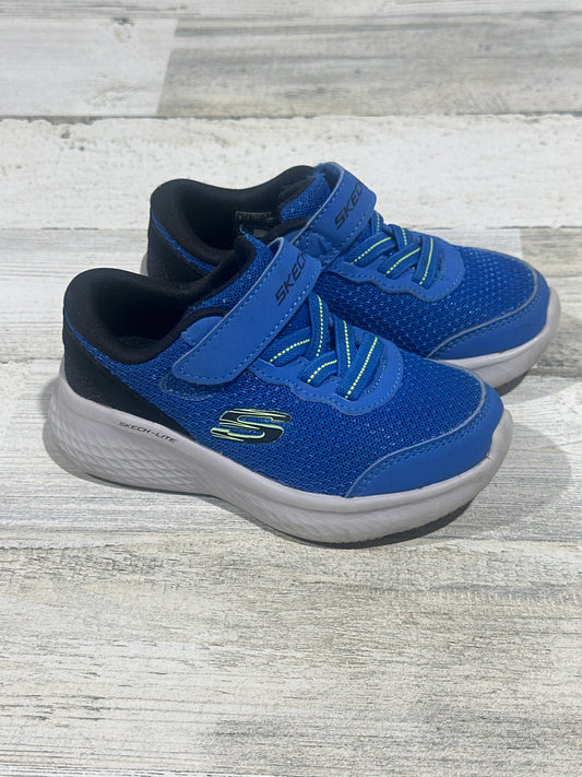 Skechers Blue Skech-Lite Shoes - Boys Size 9 (Toddler) - Good Used Condition
