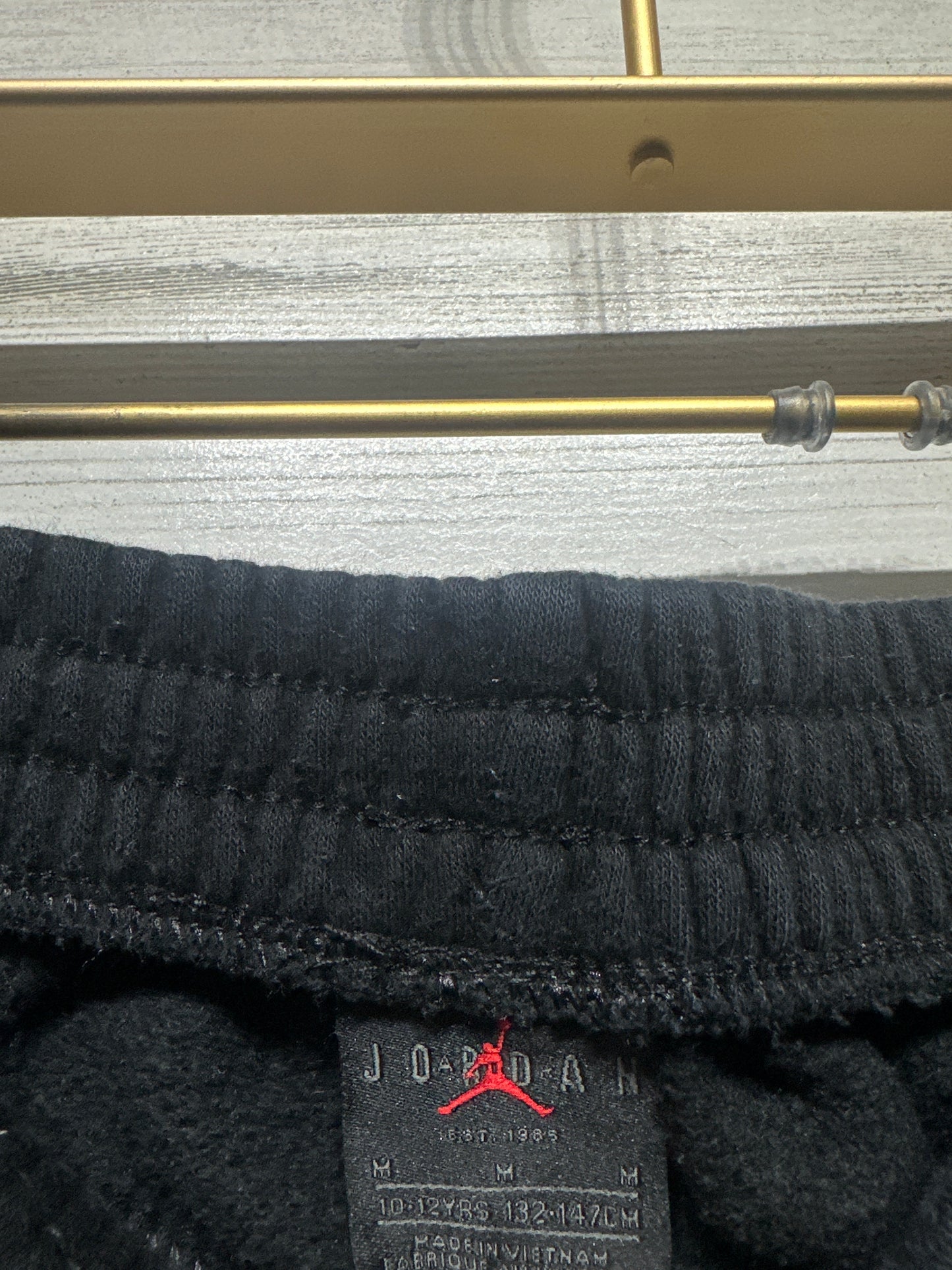 Jordan Black Sweatpants Boys Medium 10-12 GUC